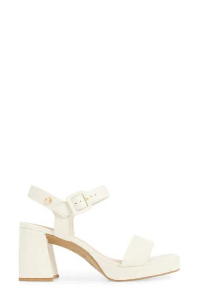 Bottero Britnet Ankle Strap Platform Sandal In White
