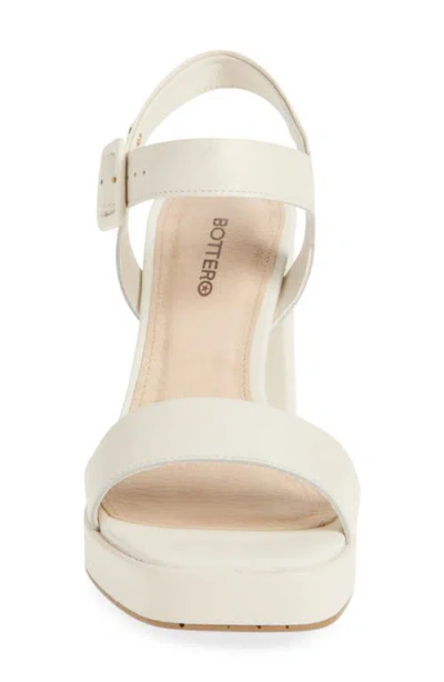 Bottero Britnet Ankle Strap Platform Sandal In White
