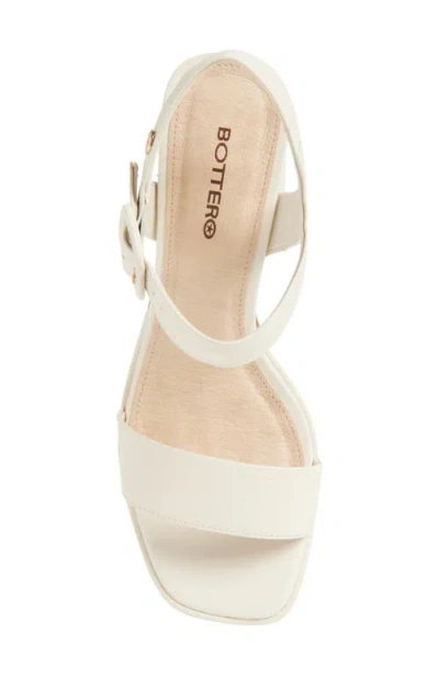Bottero Britnet Ankle Strap Platform Sandal In White