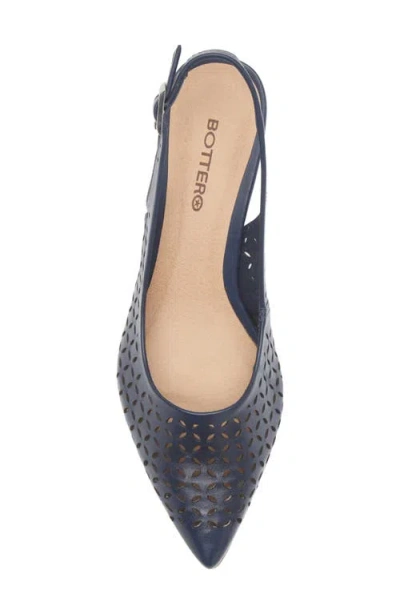 Bottero Janet Slingback Pointed Toe Pump In Blue
