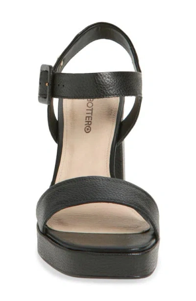 Bottero Britnet Ankle Strap Platform Sandal In Black