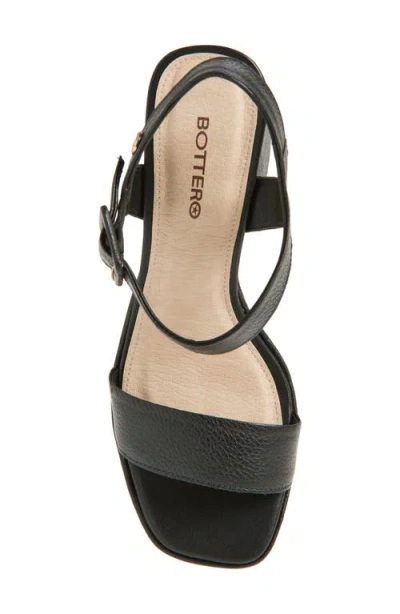 Bottero Britnet Ankle Strap Platform Sandal In Black