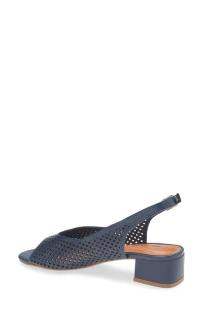 Bottero Botelsa Perforated Open Toe Slingback Pump In Multi