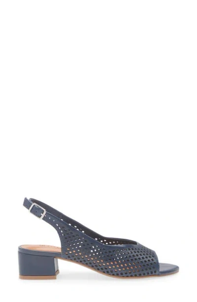 Bottero Botelsa Perforated Open Toe Slingback Pump In Multi