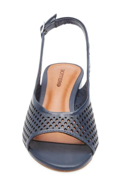 Bottero Botelsa Perforated Open Toe Slingback Pump In Multi