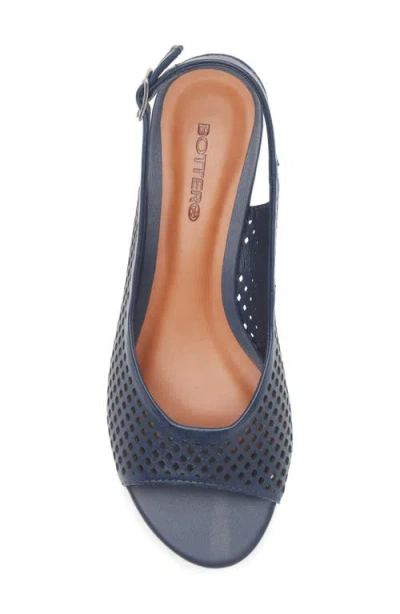 Bottero Botelsa Perforated Open Toe Slingback Pump In Multi