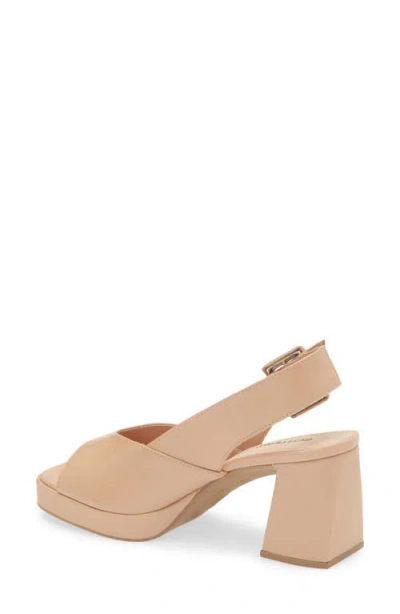 Bottero Britnet Slingback Platform Sandal In Neutral