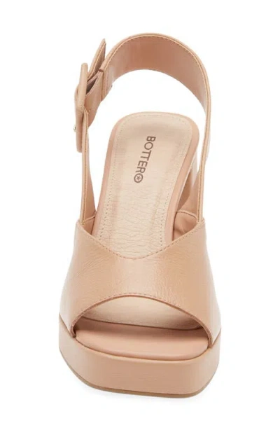 Bottero Britnet Slingback Platform Sandal In Neutral