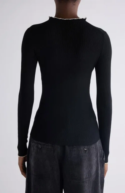 Isabel Marant Izae Silk & Cotton Rib Cardigan In Black