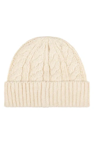 Polo Ralph Lauren Tux Bear Cable Merino Wool, Alpaca & Linen Beanie In Neutral
