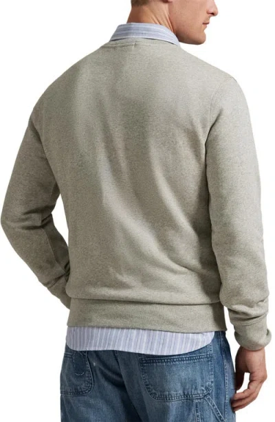 Polo Ralph Lauren Polo Bear Graphic Sweatshirt In Silver