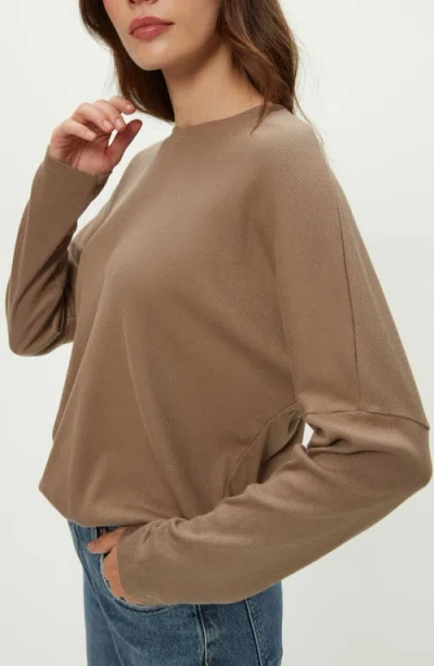 Michael Stars Kaley Crewneck Tee In Brown