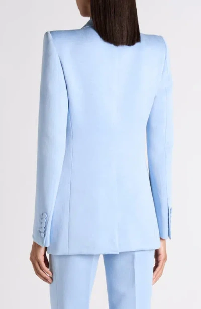 Tom Ford Washed Cotton & Silk Duchesse Satin Jacket In Blue