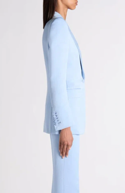 Tom Ford Washed Cotton & Silk Duchesse Satin Jacket In Blue