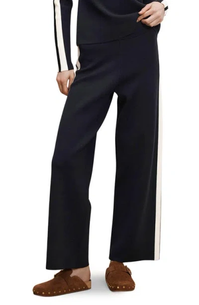 Veronica Beard Jenkins Knit Wide-leg Pant In Black