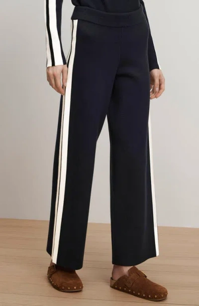 Veronica Beard Jenkins Knit Wide-leg Pant In Black