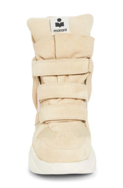 Isabel Marant Balskee Hidden Wedge High Top Sneaker In Neutral