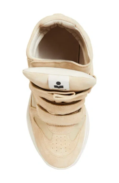 Isabel Marant Balskee Hidden Wedge High Top Sneaker In Neutral