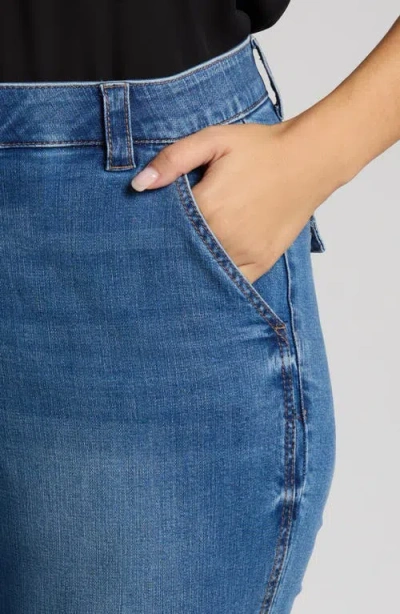 Wit & Wisdom Skyrise Double Side Seam Bootcut Jeans In Blue