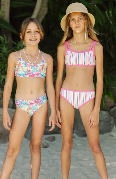 Feather 4 Arrow Kids' Maui Upf 50+ Two-piece Swimsuit In Multi
