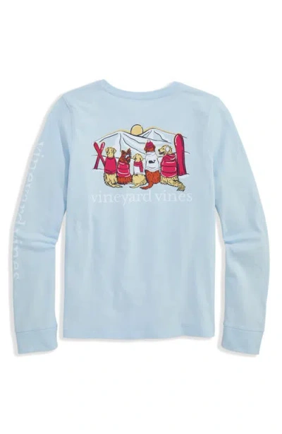 Vineyard Vines Kids' Smocked Tiered Dress In Blue