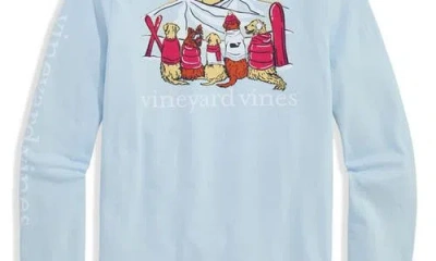 Vineyard Vines Kids' Smocked Tiered Dress In Blue