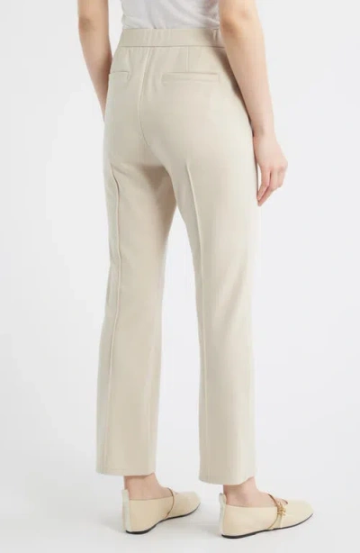 Eileen Fisher High Waist Ankle Pants In White