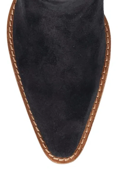 Dingo Star Power Fringe & Stud Western Boot In Black