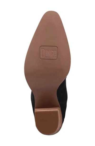 Dingo Star Power Fringe & Stud Western Boot In Black