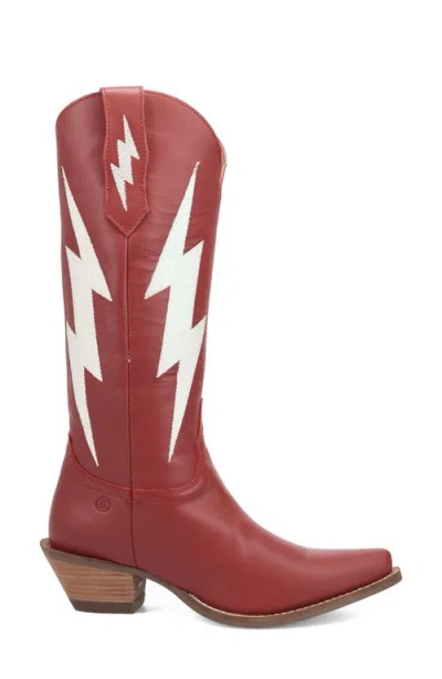 Dingo Thunderbolt Western Boot In Red