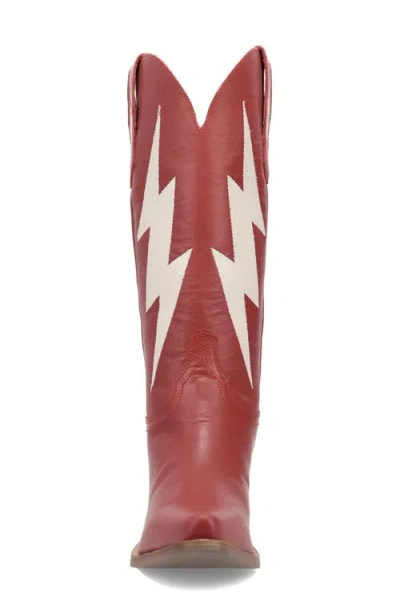 Dingo Thunderbolt Western Boot In Red