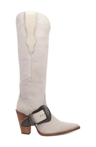 Dingo Yeehottie Over The Knee Western Boot In Gray