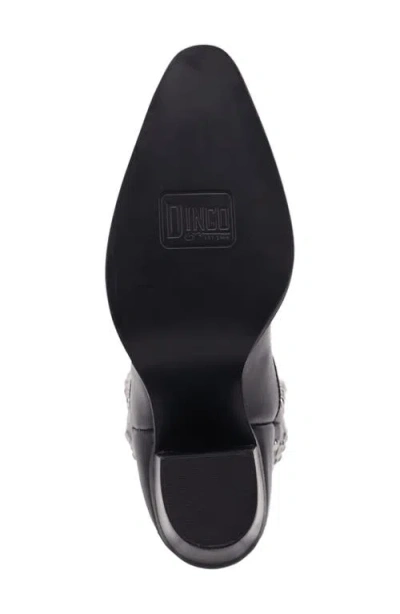 Dingo Diamonds Forever Knee High Western Boot In Black