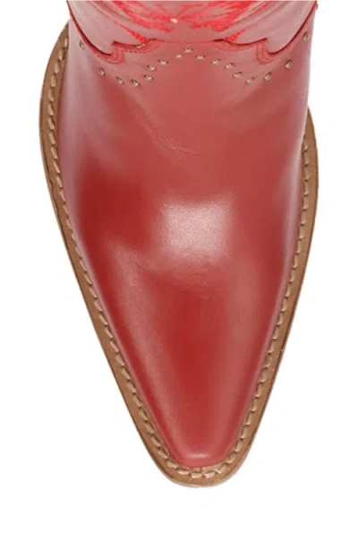 Dingo Rock N Rebel Knee High Western Boot In Red