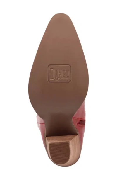 Dingo Rock N Rebel Knee High Western Boot In Red