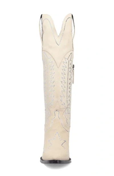 Dingo Double Take Over The Knee Western Boot In White