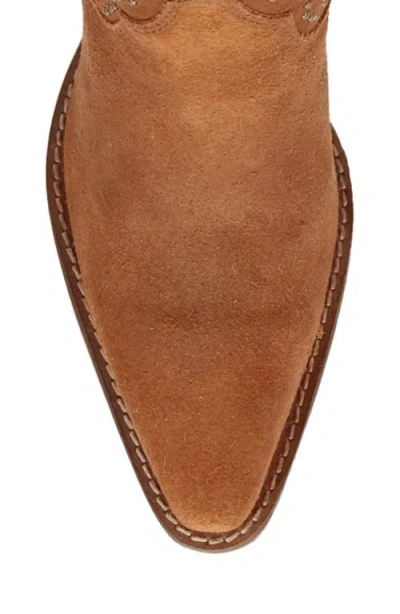 Dingo Star Power Fringe & Stud Western Boot In Brown