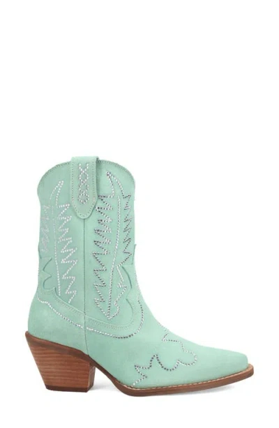 Dingo Tiny Pony Rhinestone Western Boot In Green