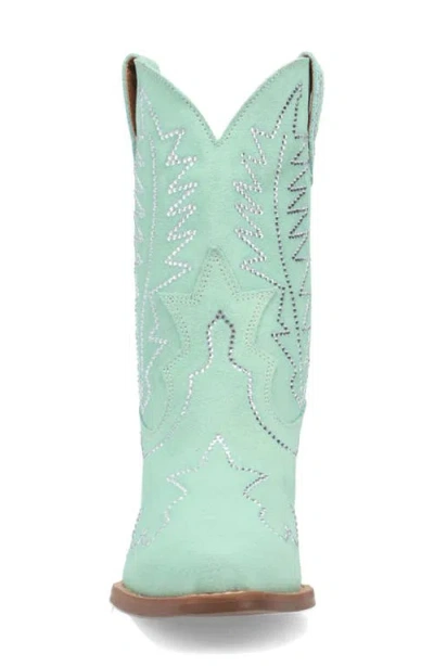 Dingo Tiny Pony Rhinestone Western Boot In Green