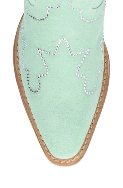 Dingo Tiny Pony Rhinestone Western Boot In Green