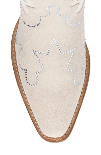 Dingo Tiny Pony Rhinestone Western Boot In White