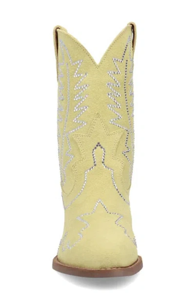 Dingo Tiny Pony Rhinestone Western Boot In Green