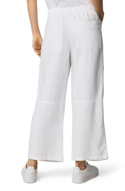 Splendid Denim Drawstring Pants In White