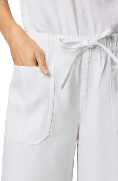 Splendid Denim Drawstring Pants In White