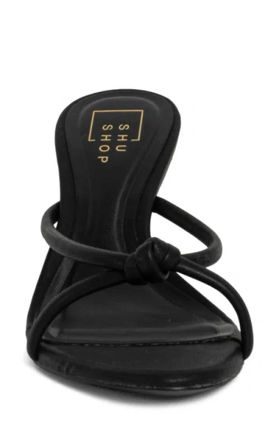 Shushop Heidi Stiletto Sandal In Black