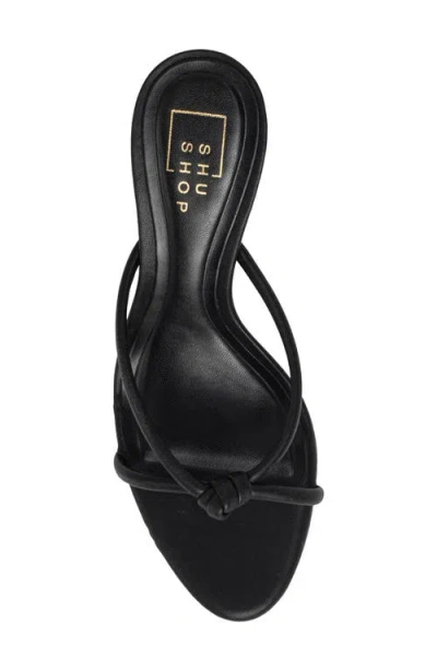 Shushop Heidi Stiletto Sandal In Black