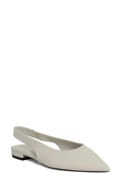Shushop Amelia Slingback Flat In White