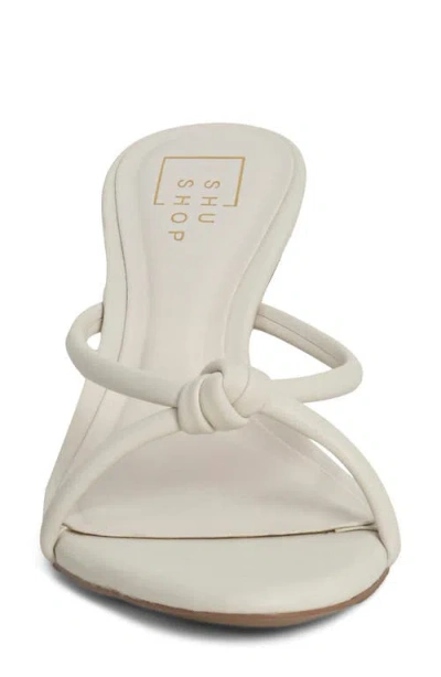 Shushop Heidi Stiletto Sandal In White