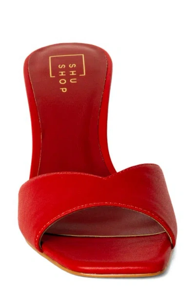 Shushop Holiday Mule In Red