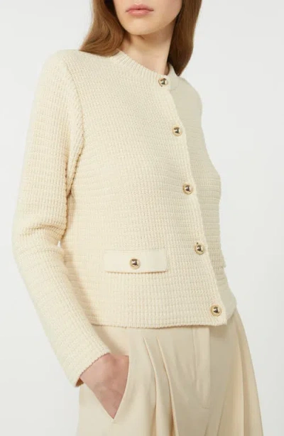 Weekend Max Mara Vodka Alpaca Blend Cardigan In Neutral